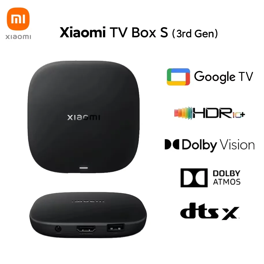 Xiaomi TV Box S 3.ª Generación | 4K UHD, 2GB, 32GB, Bluetooth 5.2 📺