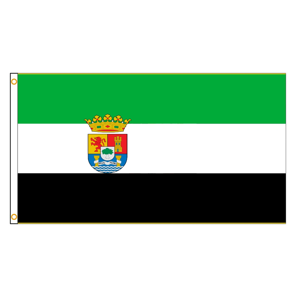 3jflag 3x5fts 90x150cm espanha bandeira espanhola da extremadura