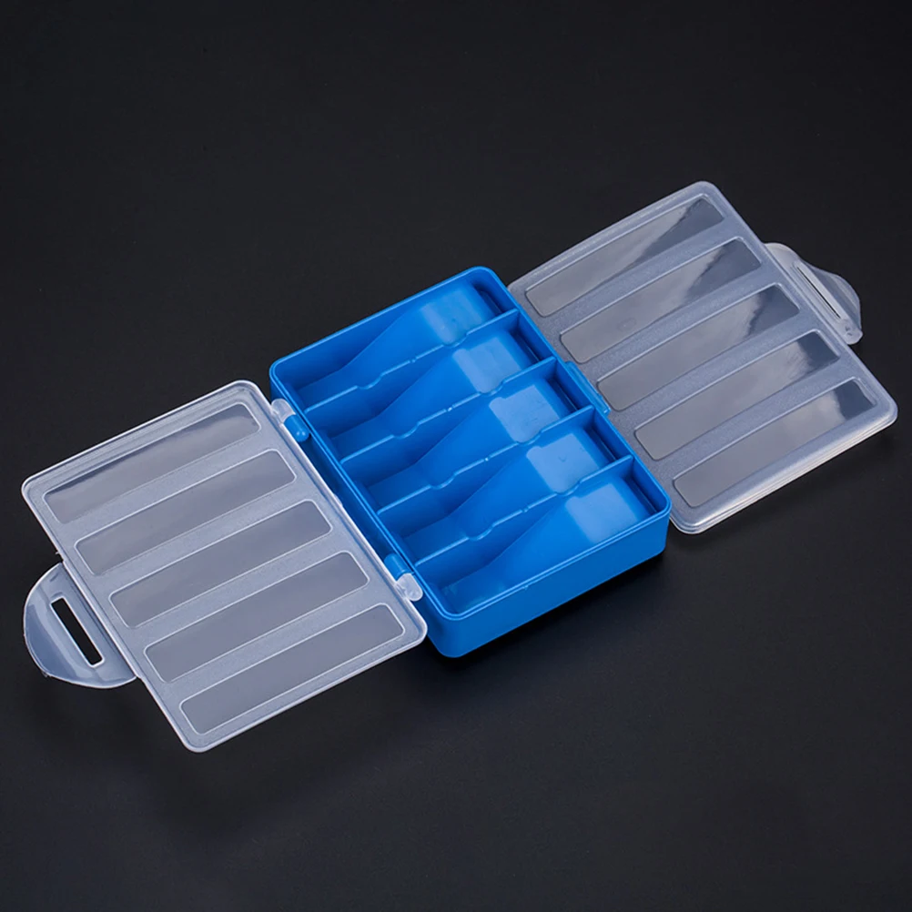 

2 Pcs Container Fish Hook Storage Box Visible Tackle Fishing Case