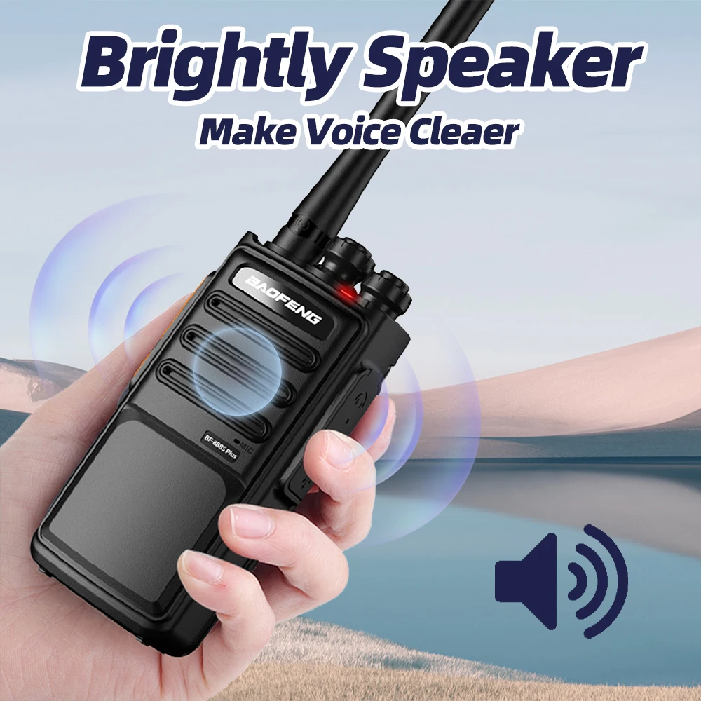 2 uds Baofeng BF-888S PLUS walkie-talkies BF 888s convertidor de carga USB transceptor de larga distancia 400-470MHz 16 canales 3-5km