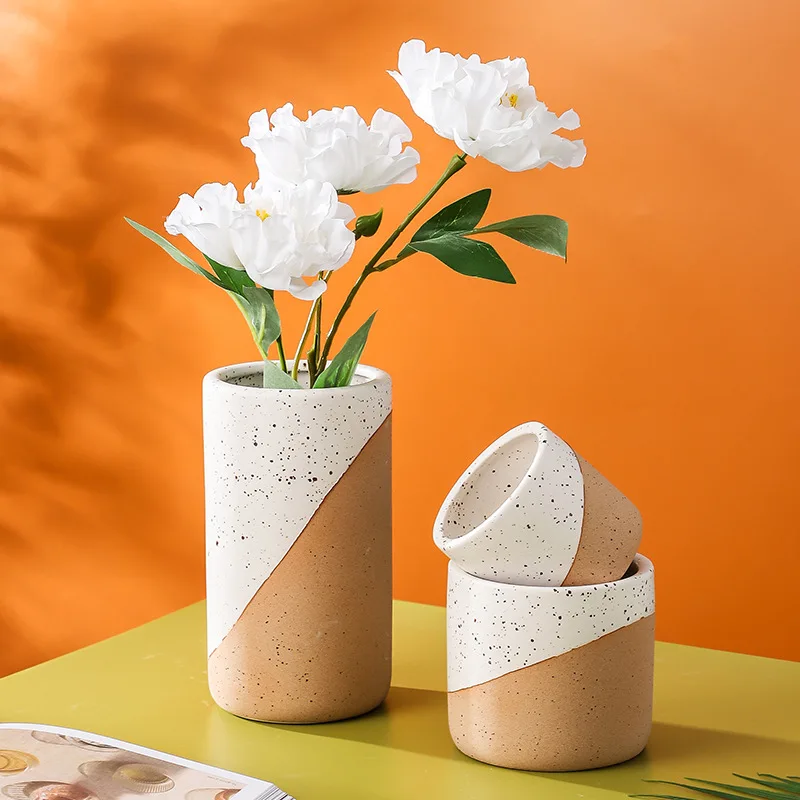 Vintage Ceramic Flower Pot Succulent Pot Planter Home Decor Indoor Decoration Desktop Ornaments Bonsai Plant Pot
