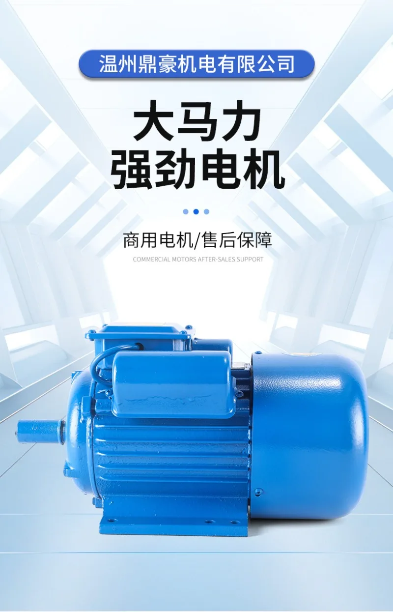 220V Single-phase High-power Motor Aluminum Wire Motor Small and Compact Design for Industrial Equipment