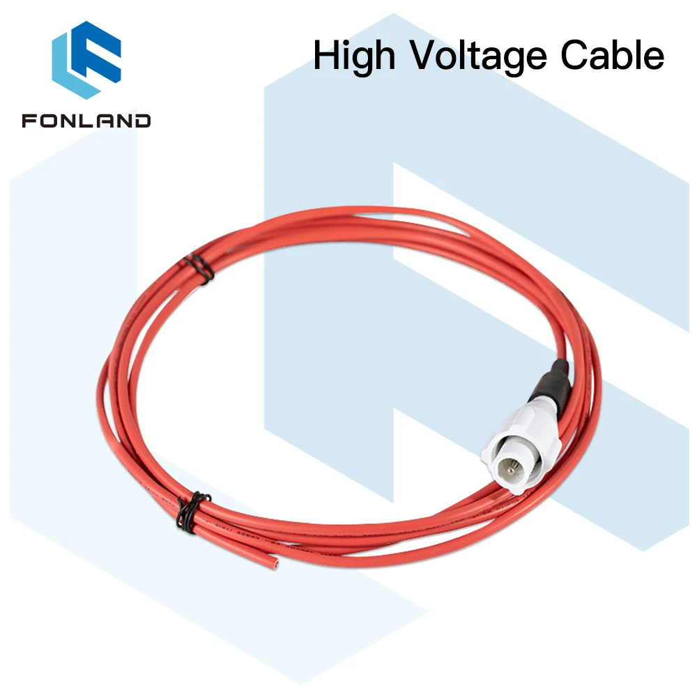 FONLAND High voltage Cable 5M Length for CO2 Laser Power Supply and Laser Tube Laser Engraving and Cutting Machine