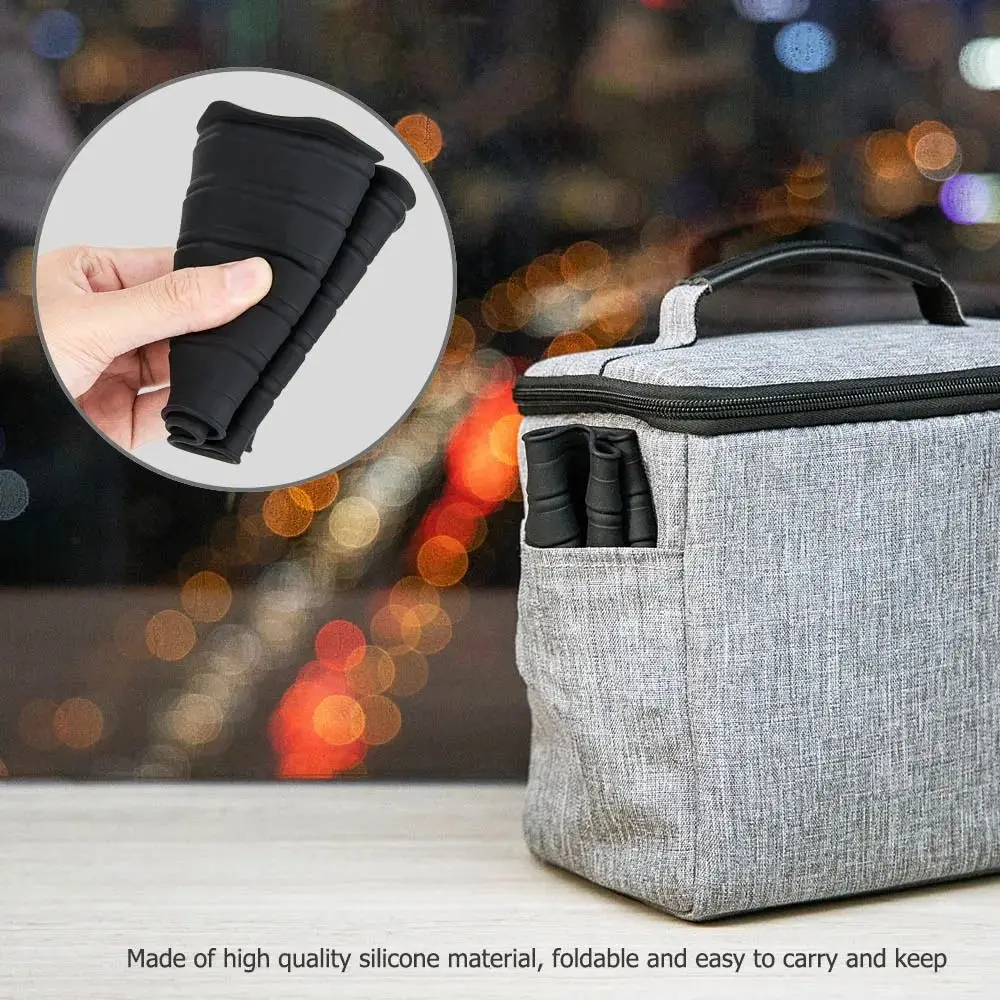 Silicone Lens Hood Anti Reflective Diameter 53mm~72mm,73mm~88mm Camera Lens Hood Foldable Anti-glass Reversible Lens Shade