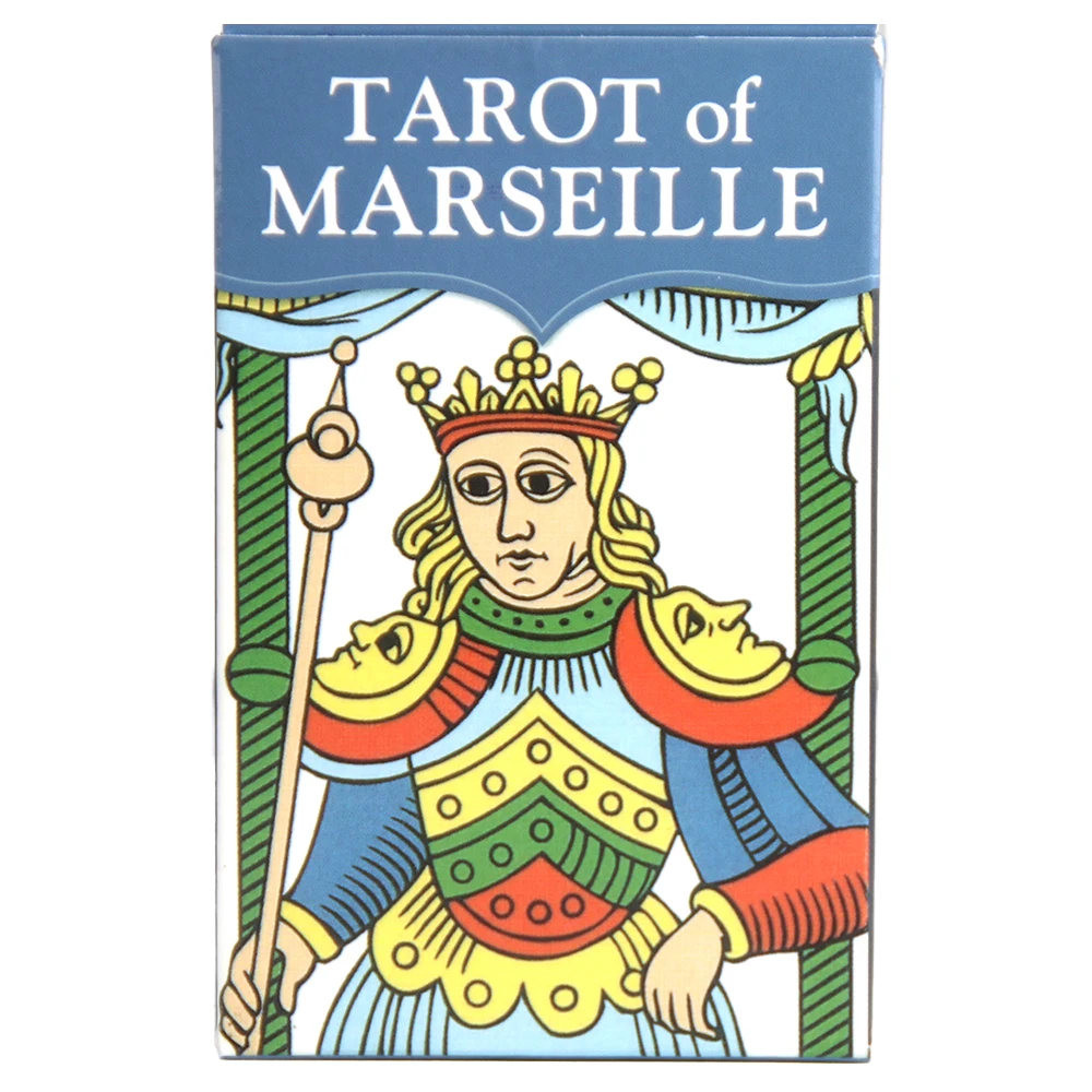 Tarot de Marseille Deck, Traditional French Tarot Cards, Durable Paper Material, Classic Divination Tool for Adults, 14+ Years,