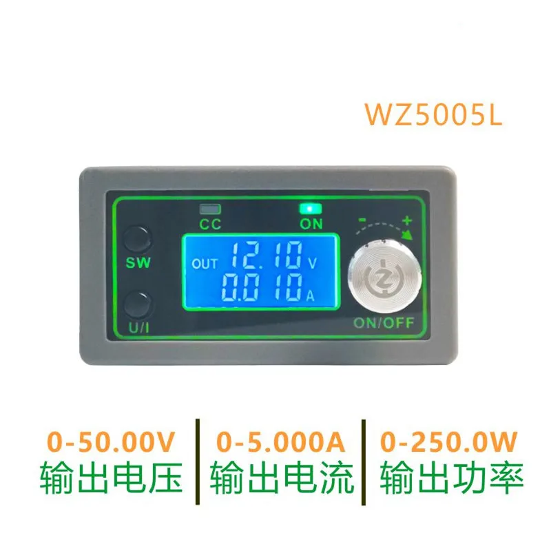 50V5A digitaal geregelde step-down verstelbare voedingsmodule, spannings- en stroommeter