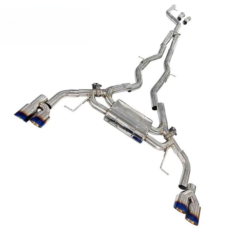 Stainless Steel Catback Muffler Exhaust System for 2018+  X3X4 M40i Valved Sport G01G02  3.0l I6 Exhaust Equal Length
