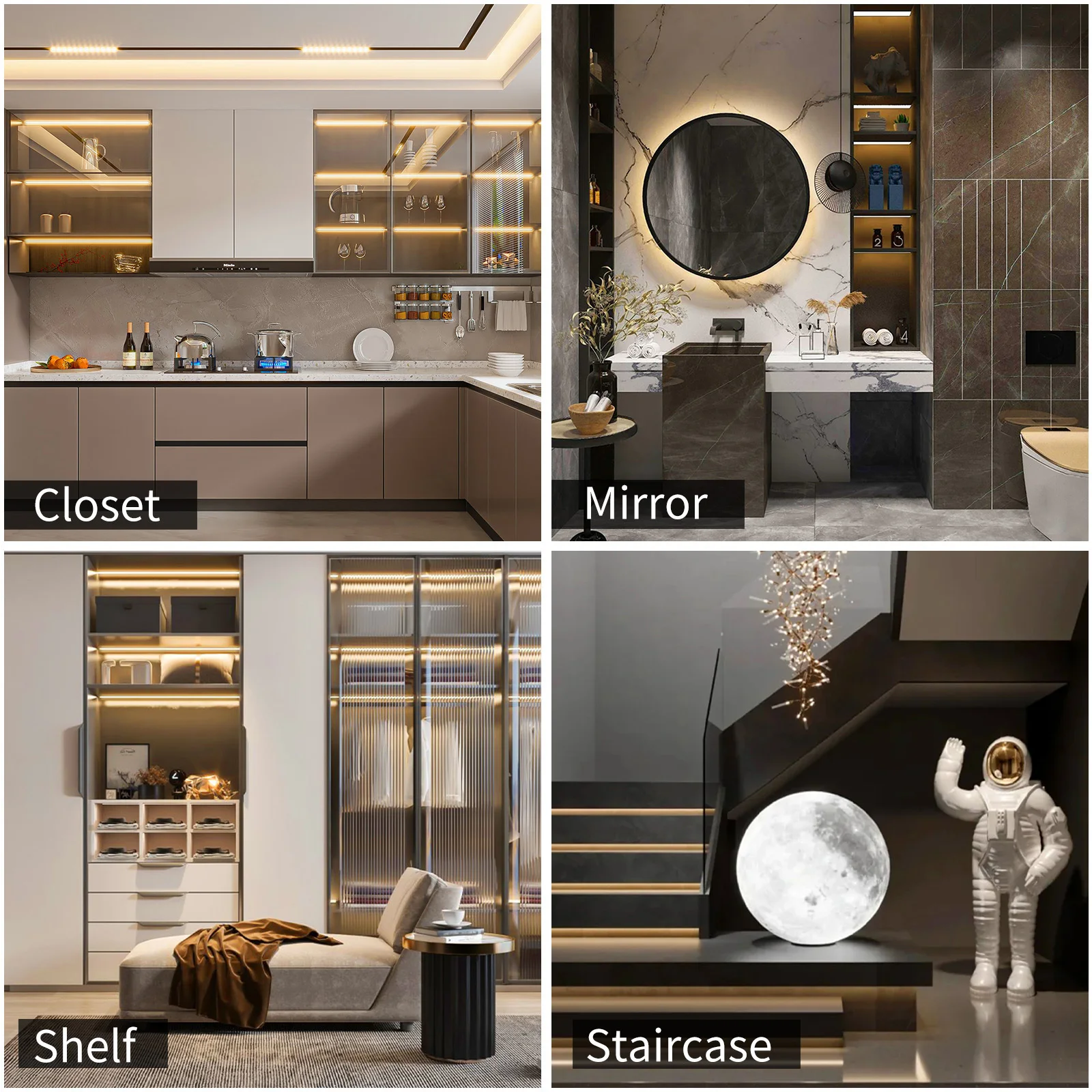 5 فولت USB LED قطاع أضواء 2835 SMD شريط مرن كوتابل شريط إضاءة مع مفتاح تشغيل/إيقاف للتلفزيون خزانة بمرآة ديكور غرفة نوم