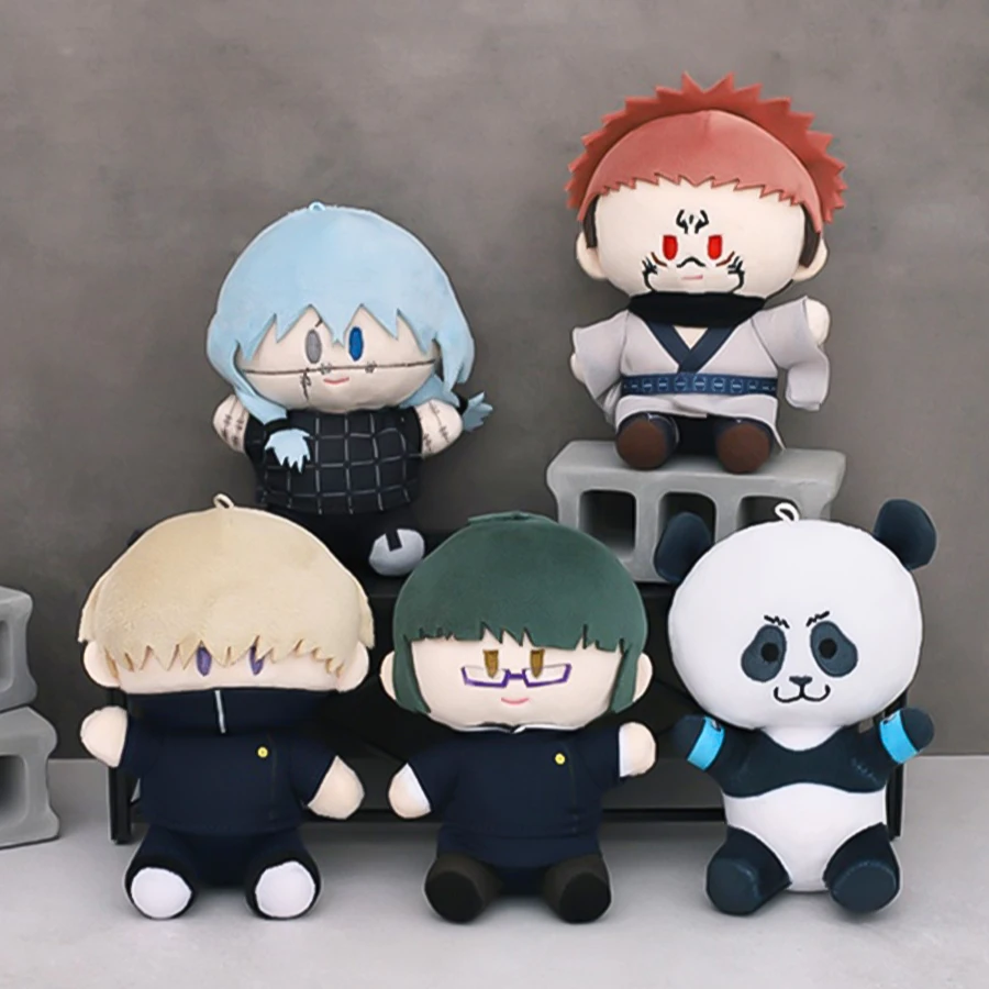 Anime Jujutsu Kaisen Mahito Zenin Maki Inumaki Toge Ryomen Sukuna Cosplay Movability Pendant Keychain Fluffy Dolls HalloweenGift