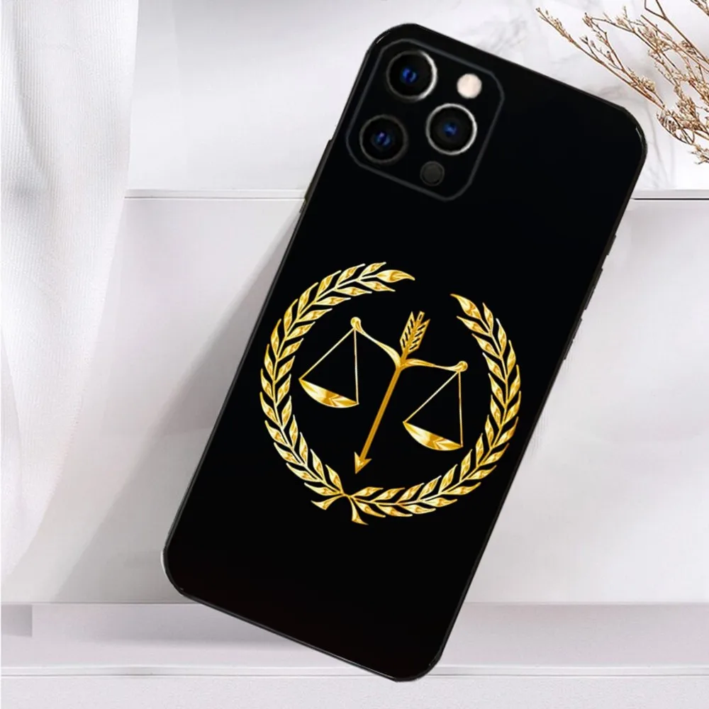 Law Lawyer Judge Phone Case For iPhone 16,15,14,13,12,11 Plus,Pro Max,XS,X,XR,SE,Mini,8,7 Soft Silicone Black Cover