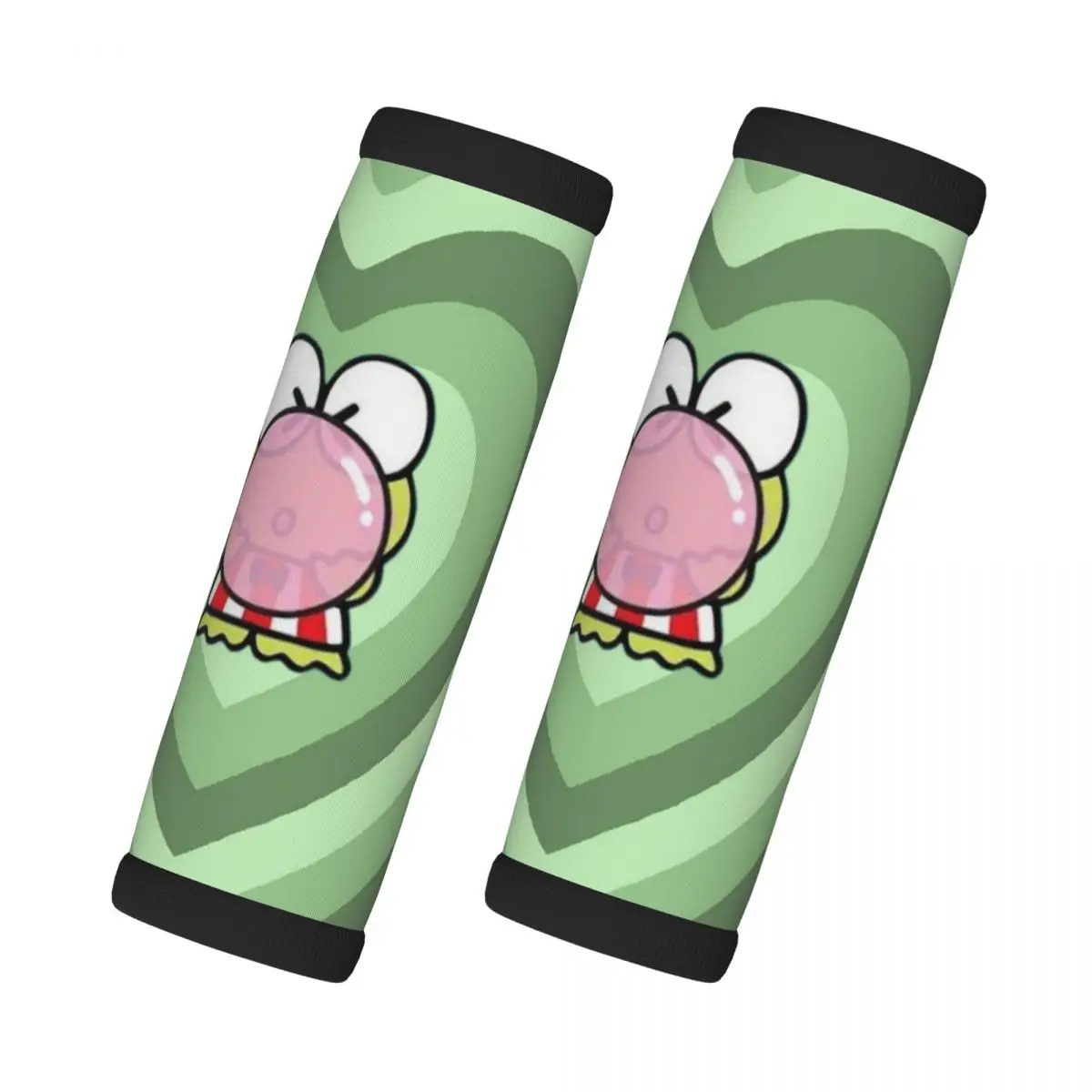 

Custom Cute Kerokero Keroppi 2 Pcs Luggage Handle Wrap Soft Grip Handle Cover Handle Grip Neoprene Luggage Door Handle