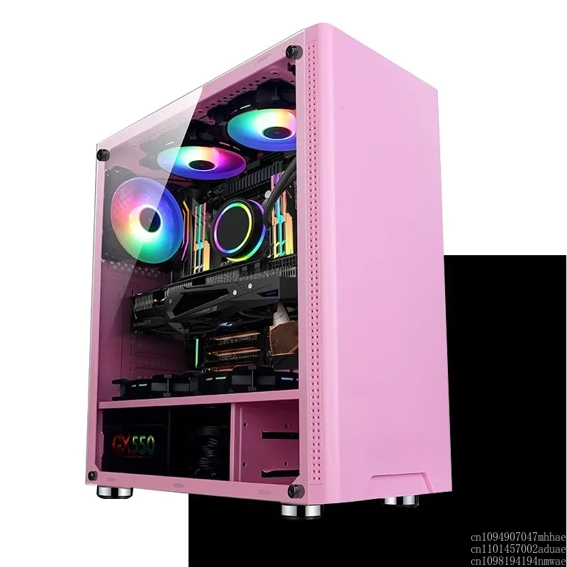 GS500C computer desktop chassis can be rgb water-cooled ATX side-through game e-sports host box