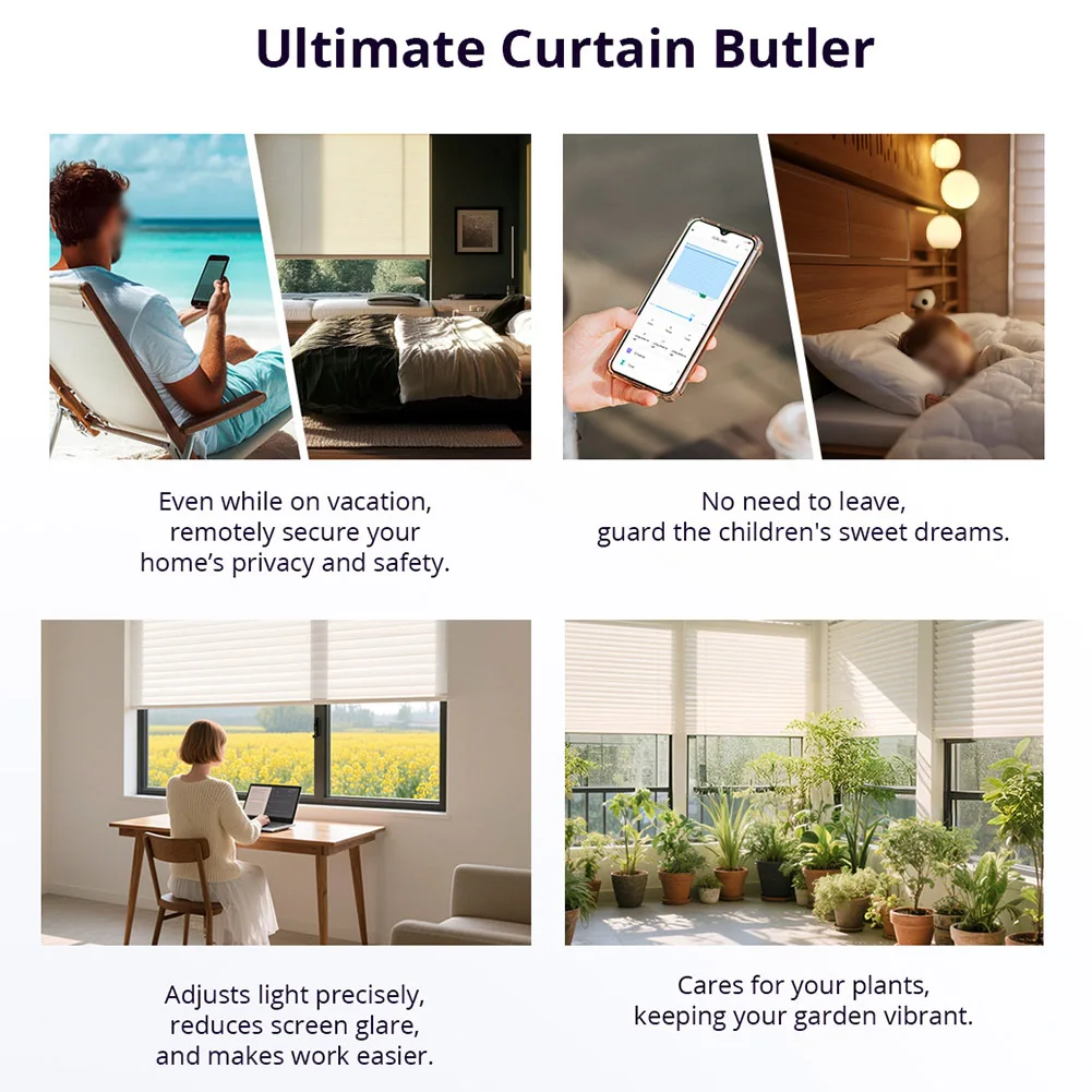 for Smart WiFi Roller Shutter Switch for MINI-RBS with Adjustable Percentage Control Compatible with For Alexa and