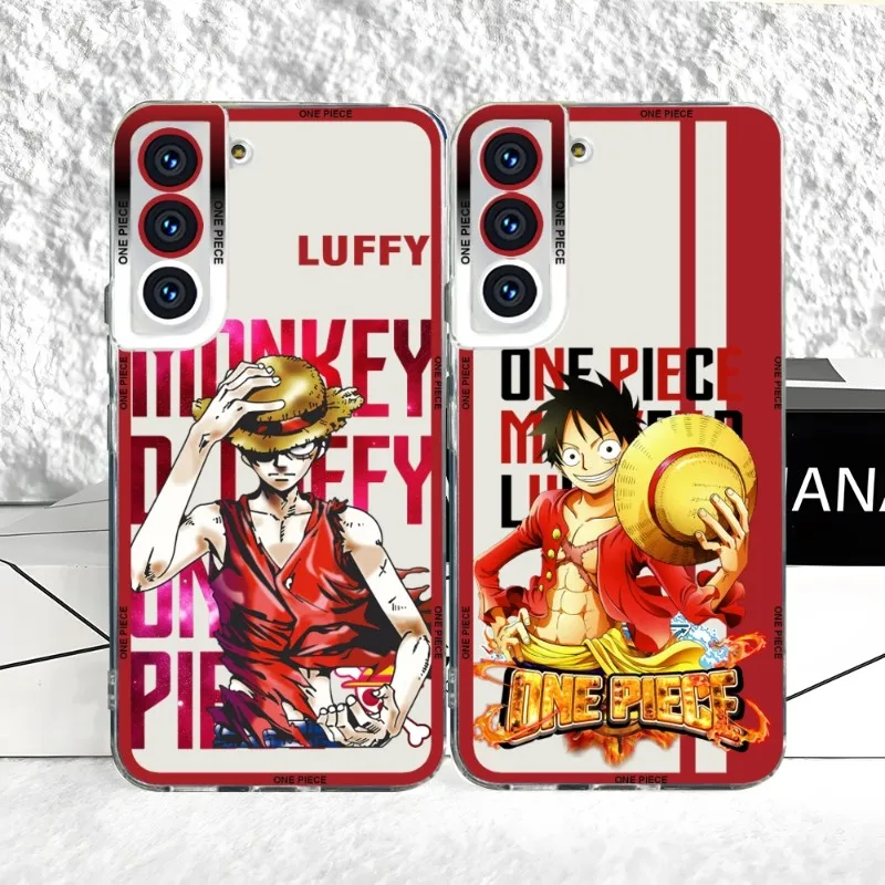 O-One Piece Clear Phone Case For Samsung A 23 11 13 22 31 32 51 52 53 S 20 21 FE Plus Ultra 22 Angel Eyes Phone Case