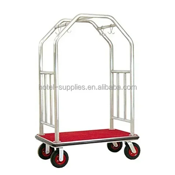 Hotel baggage handling equipment, with pulley, labor-saving luggage cart