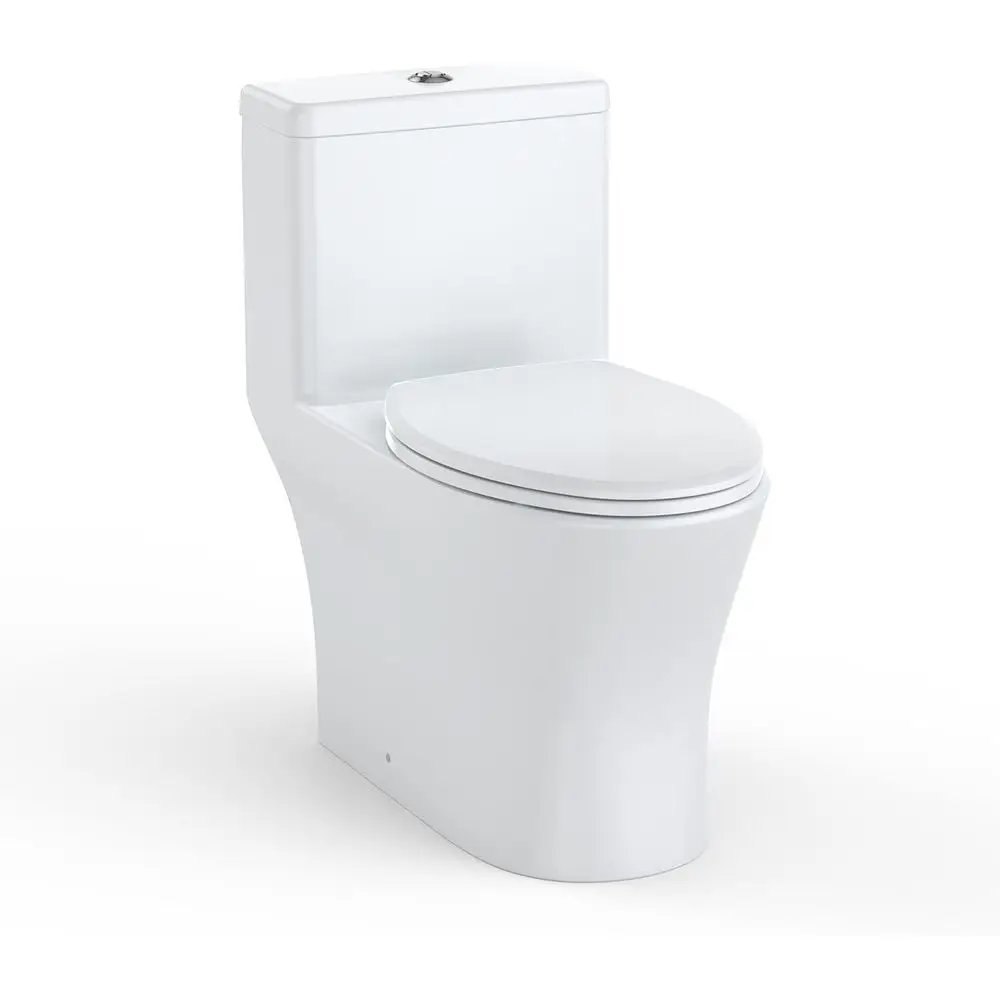 

Унитаз-моноблок, двойной смыв 0.8/1.28 GP, водосберегающий дизайн, высота ADA Comort, чаша Ceic, простая установка (12 дюймов) или установка с расстоянием от стены 12 дюймов