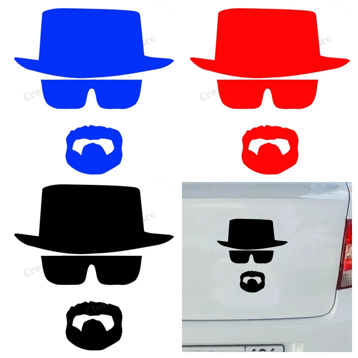 

Breaking Bad Heisenberg Car Laptop PVC Vinyl Stickers