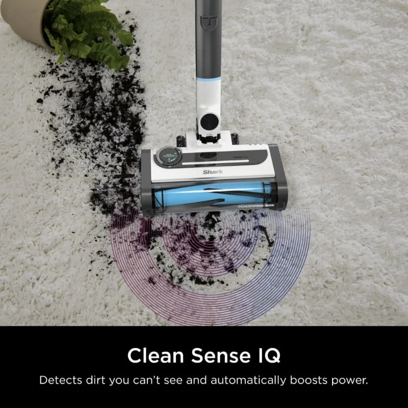 Shark IZ562H Cordless Pro Vacuum with Clean Sense IQ and Odor Neutralizer,Up to 40 Minute Runtime, Light Blue, Without MultiFLEX