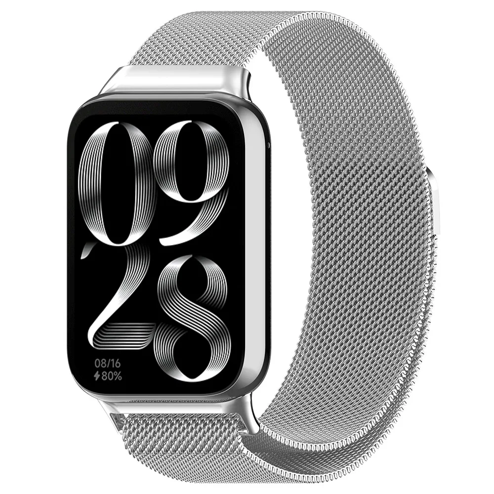 Stainless Steel Strap For Redmi Watch 4 5 6 Milanese Loop Band For Xiaomi Mi Band 8 Pro/9 Pro Bracelet Wristband image 3