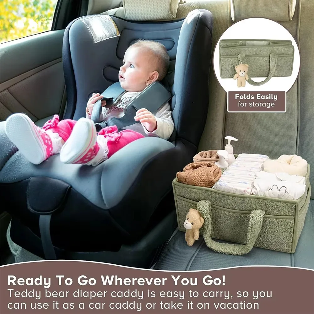 Large Capacity Diaper Bag Casual Multiple Pockets Tote Bag for Baby Newborn Items Things Baby Diaper Organizer