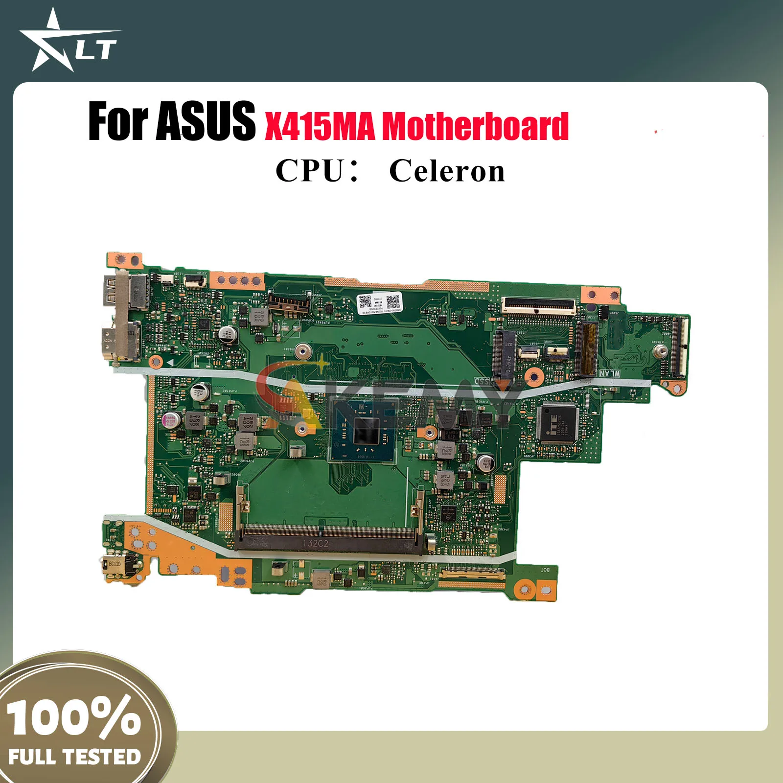 

X415MA Laptop Motherboard For ASUS VivoBook X415M X415MA Notebook Mainboard With Celeron CPU 100% tests OK fast shipping stk