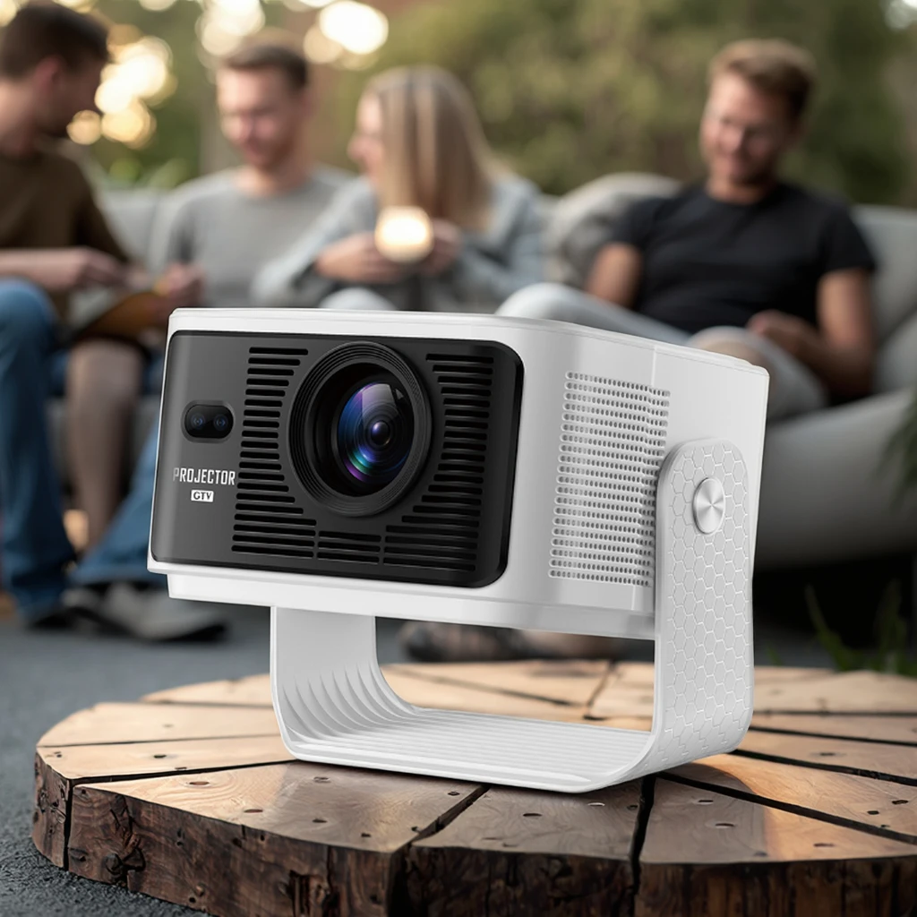 Smart Projector Android 11 Low MOQ Cheap Price 1080P High 500Ansi Lumens Built in google Dongle LED Projector