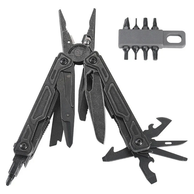 BHBT 27 in 1 Multitool Pliers Pocket Knife EDC Portable Outdoor Camping Survival Multi Functional Tool with Bits