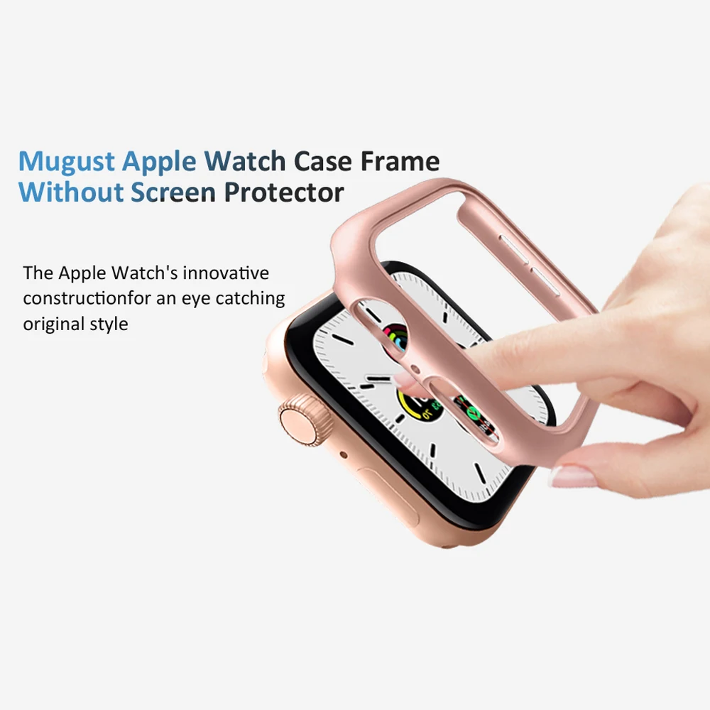 Capa fosca para apple watch, 49mm 45mm 41mm 38mm 42mm 40 44mm, moldura protetora para iwatch ultra se 8 7 6 5 4 3 2