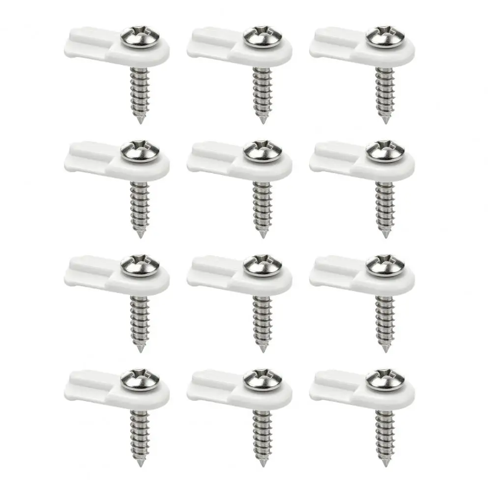 Durable Screen Latches Window Screen Clips with Screws Durable Window Screen Retainer Fasteners Black Window Frame for Storm