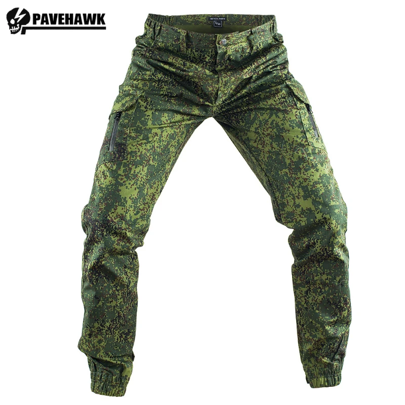 

Battlefield Camouflage Cargo Pants Mens Waterproof Combat Hunting Pencil Pants Multi Pocket Breathable Tear-resistance Overalls