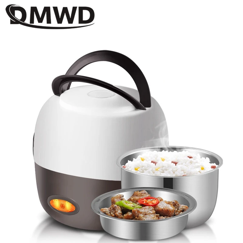 Automatic Rice Cooker 2/3 layers Food Grade Stainless Steel Liner Electric Thermal Heating Lunch Box Food Steamer Egg boiler