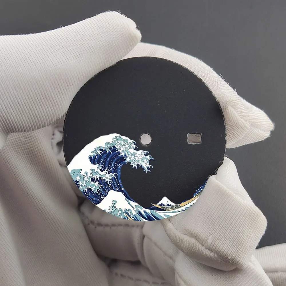 NH35a الطلب كاناغاوا موجة الطلب Nh35 28.5 مللي متر/35 مللي متر موجة البحر الهاتفي الساعات الطلب تعديل التكيف ساعة NH35/36 C3 مضيئة