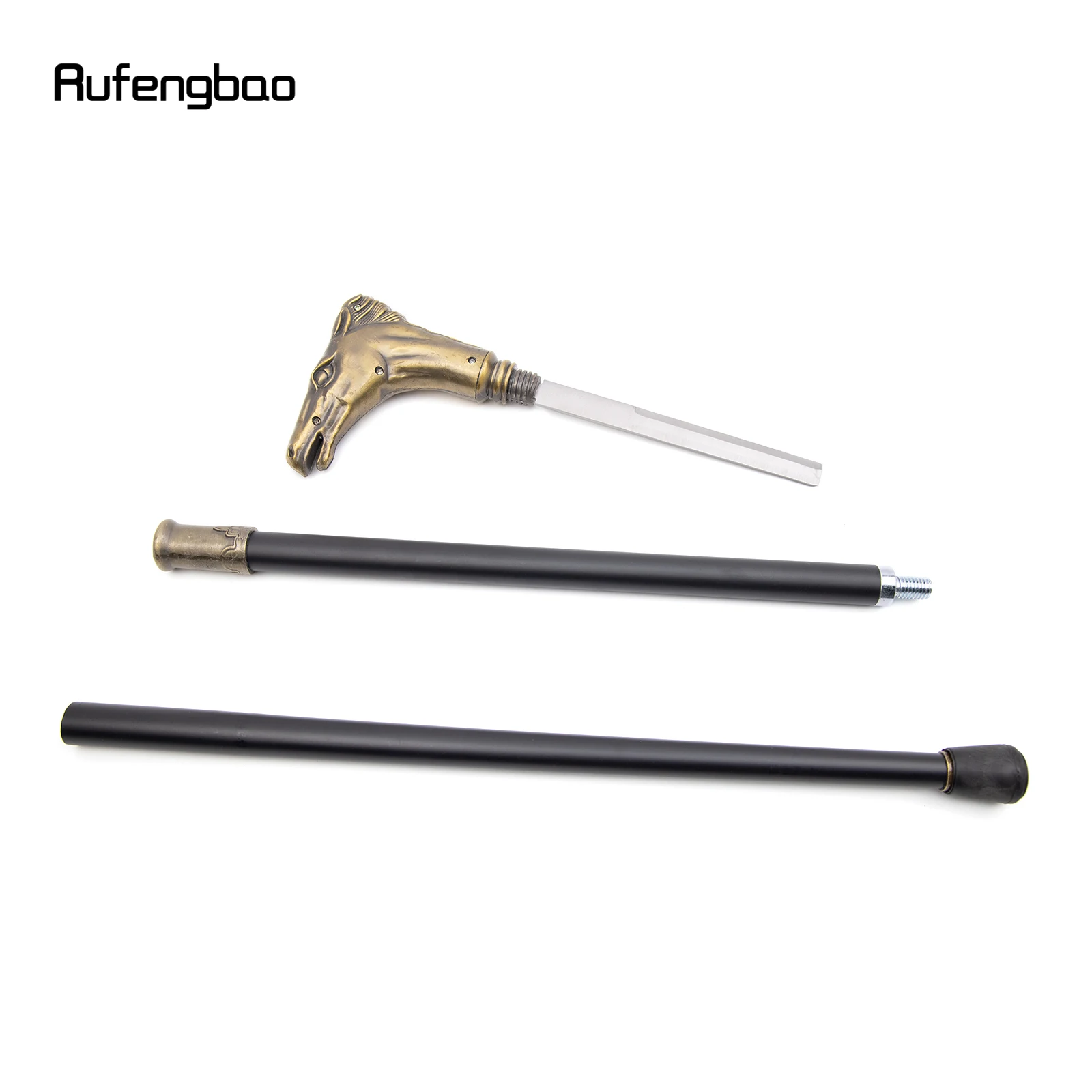 Coppery Horse จับ Luxury เดิน Stick ที่ซ่อนอยู่แผ่น Self Defense แฟชั่น Cane แผ่นคอสเพลย์ Crosier Stick 90ซม.