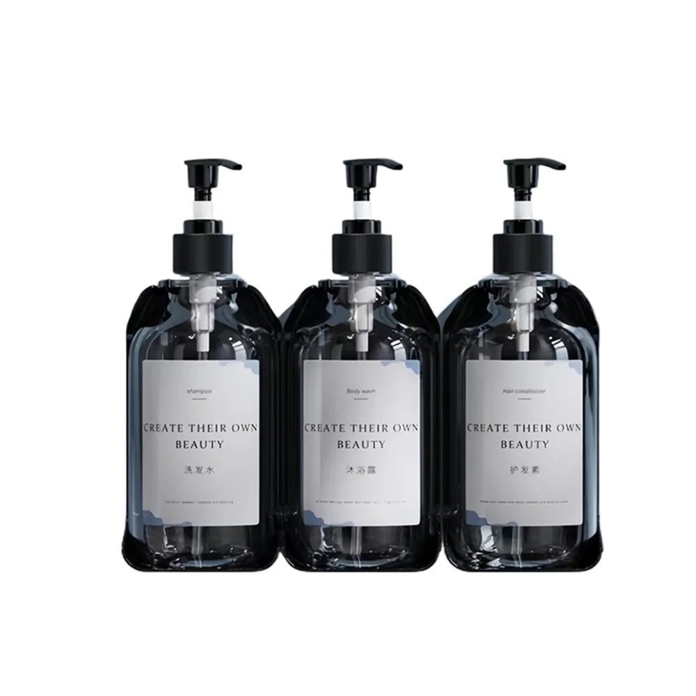 

Hand Press Wall Mounted Soap Dispenser Lock Clear/Brown Bath Lotion Container Large Capacity Reusable Hand Sanitizer Jar Travel