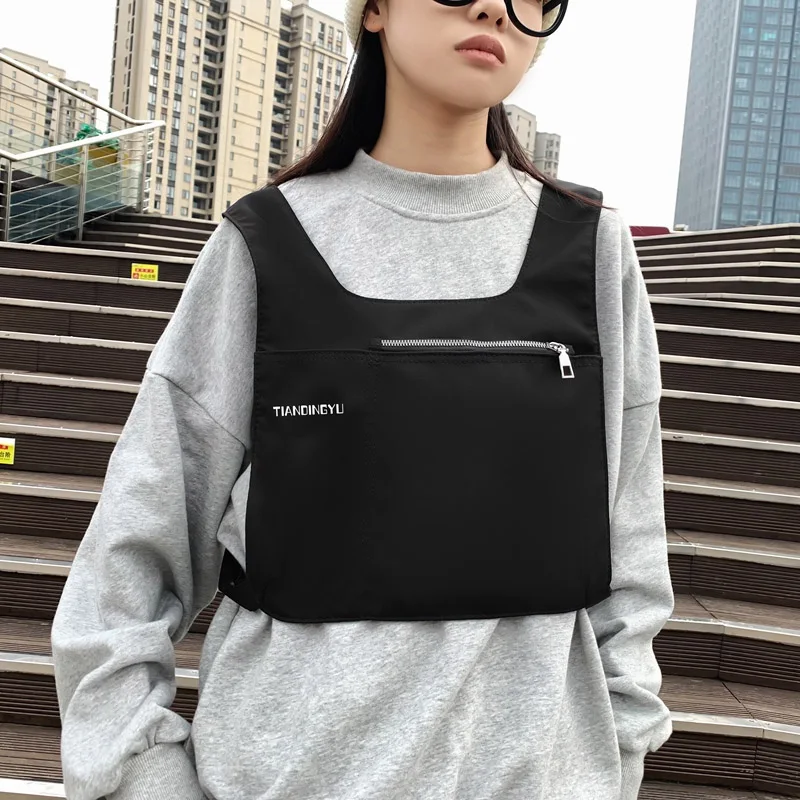 Functional Tactical Chest Bags Men Fashion Bullet Hip Hop Vest Streetwear Bag Waist Pack Unisex Chest Rig Bag Girl Vest backpack