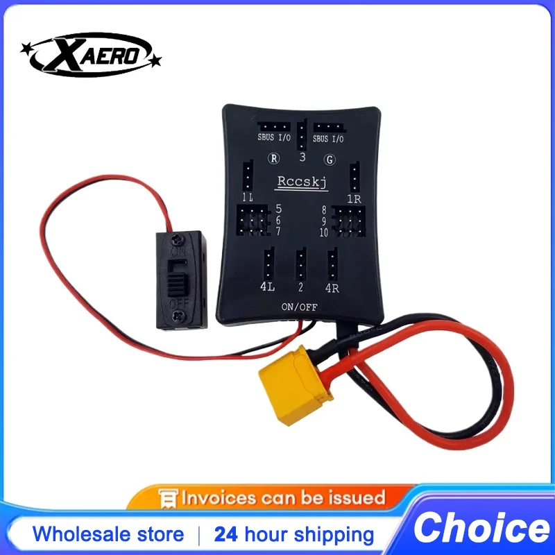 

Расширитель каналов SBUS для радиоуправляемых самолетов/3D с распределением сигналов и регулятором напряжения 5-8S LiPo