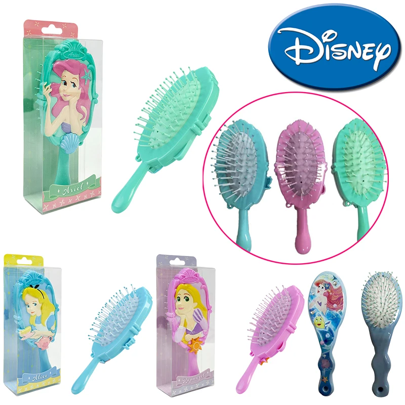 Disney Ariel Princess Air Cushion Massage Comb Anime Character Cute Children Toy Curly Hair Brush Beauty Tool Girl Birthday Gift