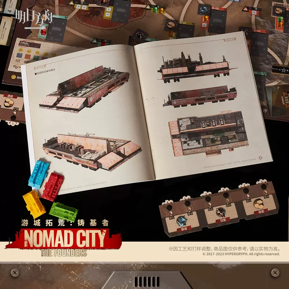 Sunsyea Arknights Official Merch Original Authentic Nomad City: The Founders Desktop Game Set