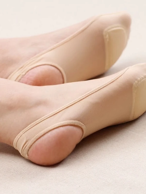 Ultra-Thin Ice Silk Boat Socks Women's Invisible Wide Band No Slip Half Palm Anti-Slip Socks Breathable Lightweight Boat Socks