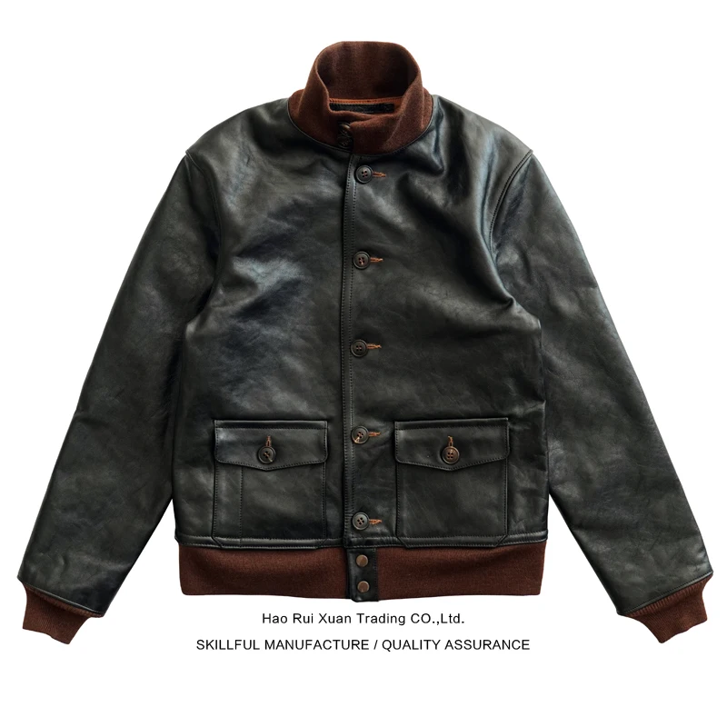 

Real McCoy Air Force Jaet Мужское повседневное кожаное пальто Tea Core A скрыть Jaet Ретро японский Sle Youth Vitali Весна 2024