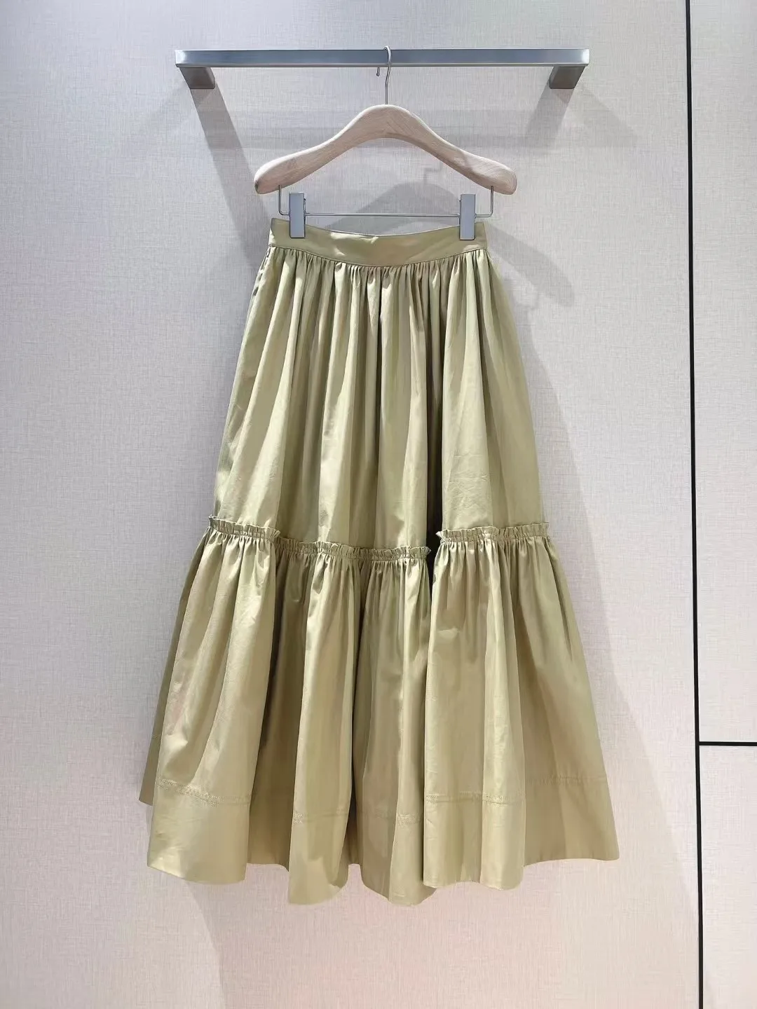 

High end customized women's versatile pure cotton half skirt