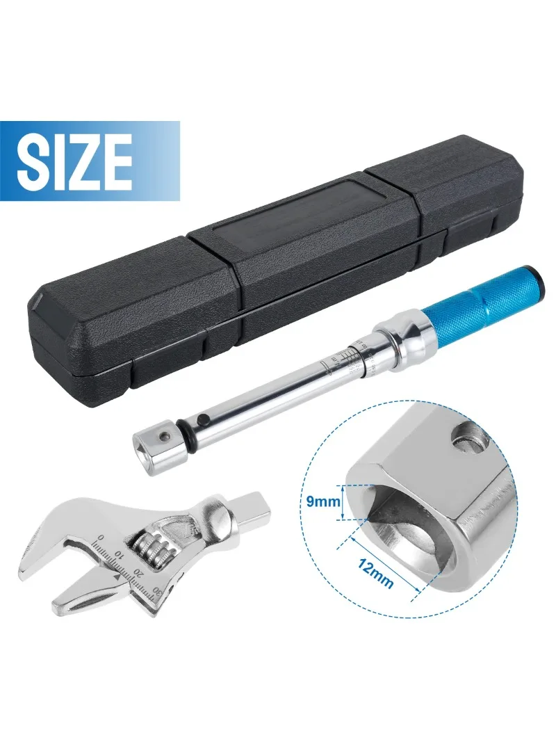 AliExpress HAOYUNMA 5-25NM Adjustable Torque Wrench Steel Open End Interchangeable Head Torque Wrench Spanner Hand Tools for Bicycle Car Repair