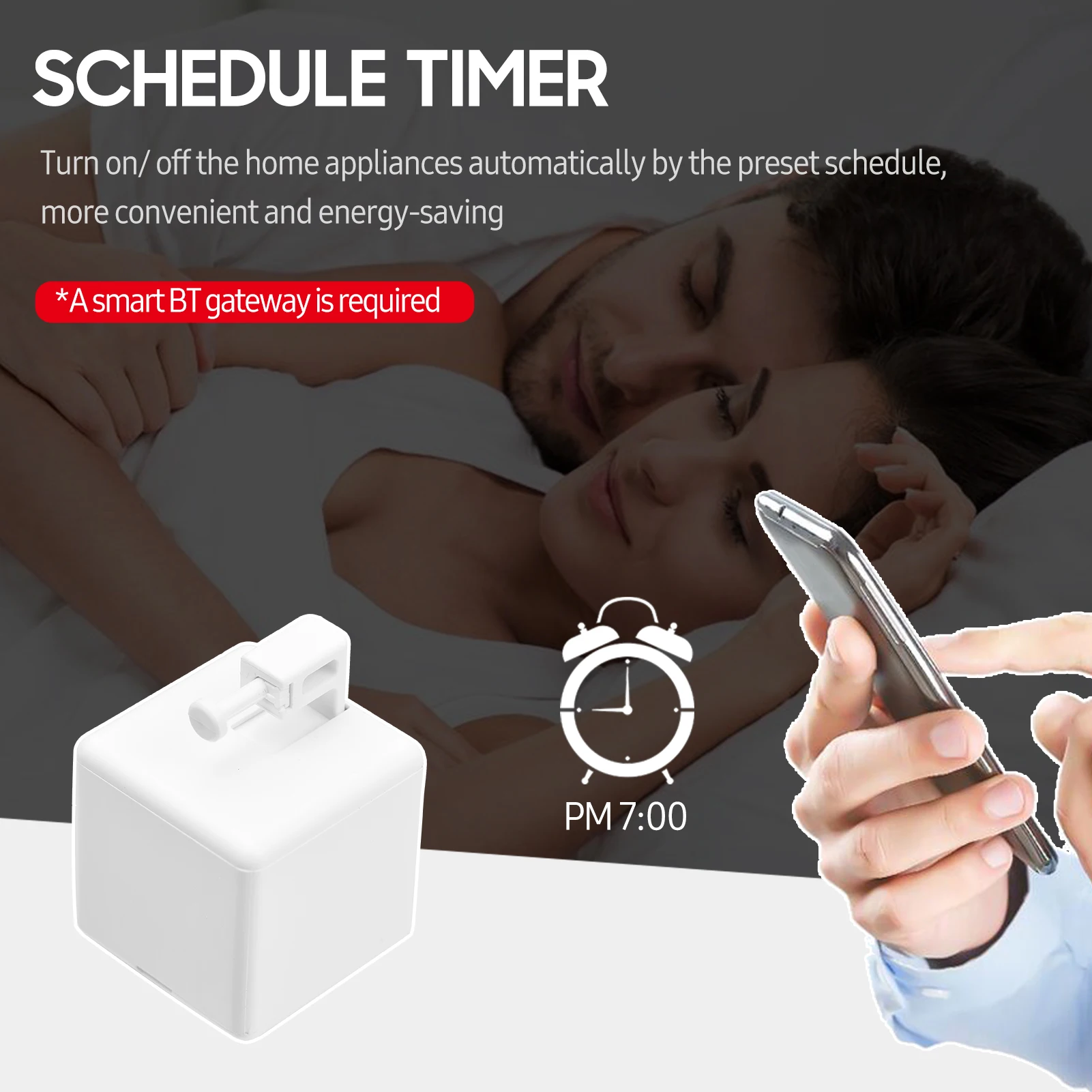 

Mini BT Fingerbot Home Automation Controller with Touch Button APP Control Voice Control Schedule Timer Fingerbot Home Appliance