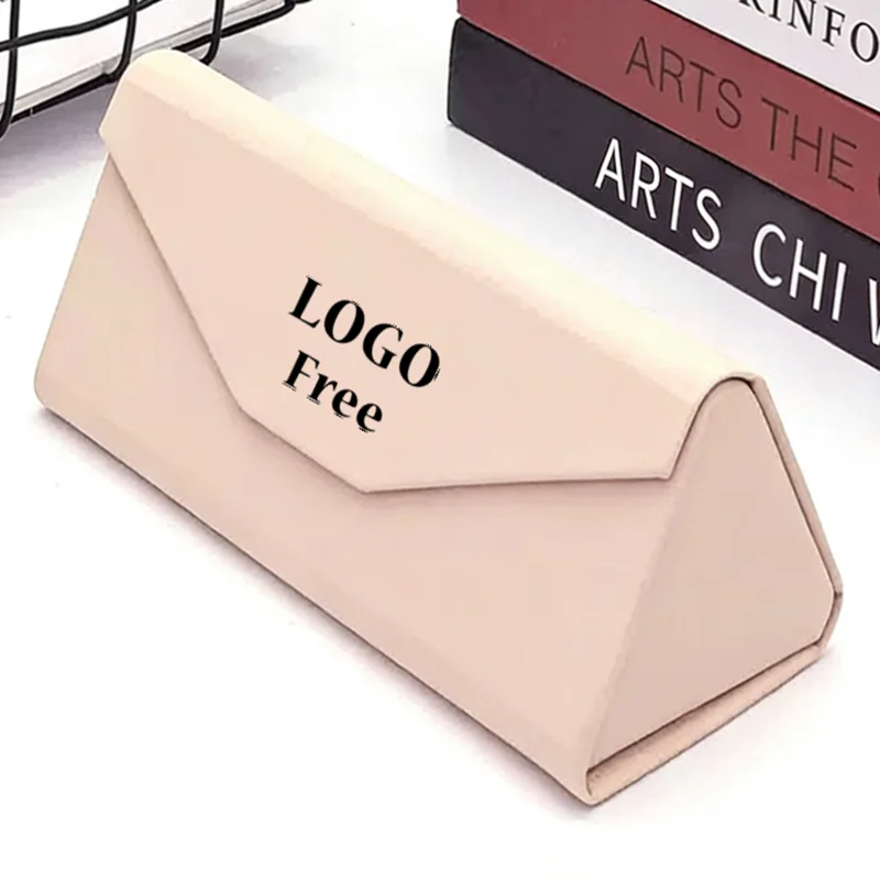 10 20 30 50pcs Custom logo Free Sunglasses Box Folding Waterproof  Magnet Eyewear Case Portable Glasses Box Eyeglasse Protective