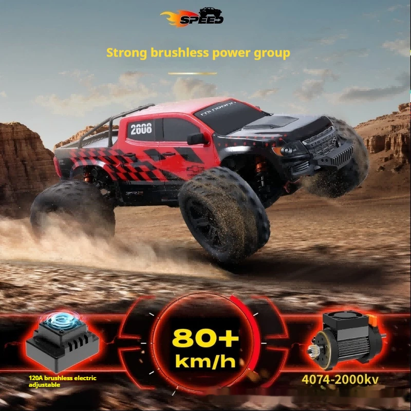 Fms 2025 สินค้าใหม่ 80 กม./ชม.1/10 Fmt10 จําลอง Colorado รีโมทคอนโทรล Brushless ไฟฟ้า Off-Road รถเชื่อมต่อของขวัญ