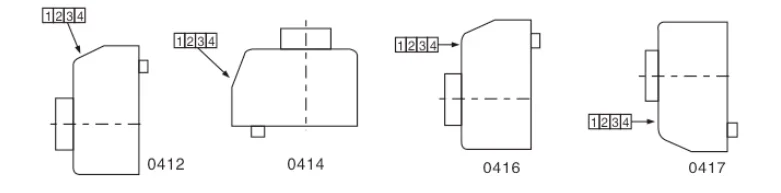 مؤشر الموضع، خط 0417،04، الموديل 17، SK0417، عداد، عمود التثبيت الأفقي - ربط المحور السفلي الأمامي، سلسلة 04، باللون البرتقالي #3