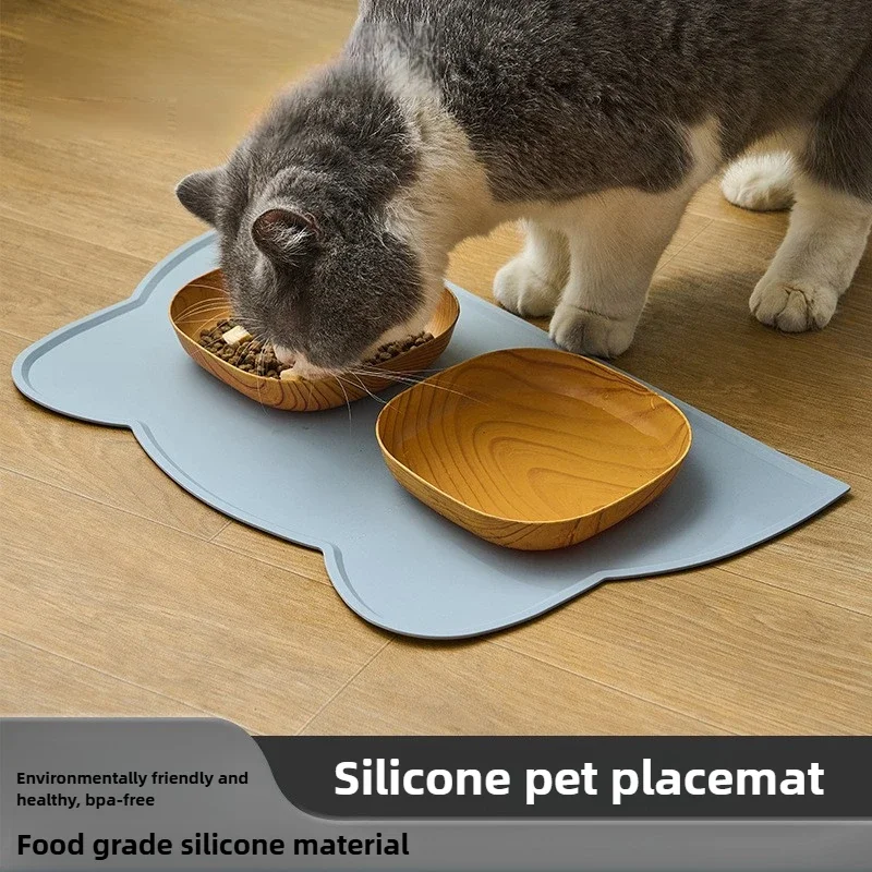 Placemats Universal Pet Feeding Mat Cat Bowl Mat Environmentally Friendly and Easy to Clean Safe Dogs Pet Products Floor Mats