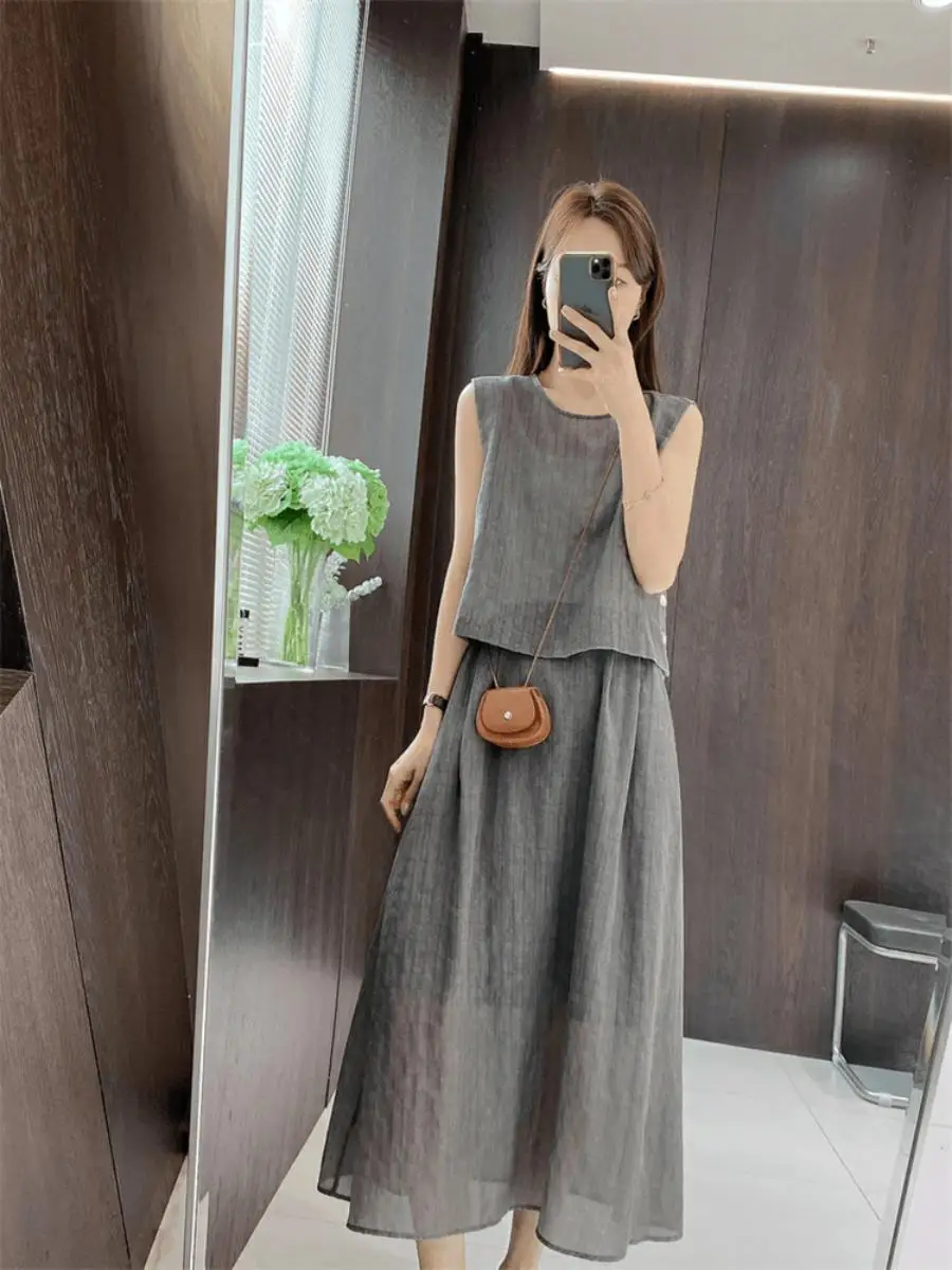 

Женский комплект в стиле ретро с холодными плечами Svel irt, корейская юбка Aosphere f, модная повседневная юбка, осень-лето