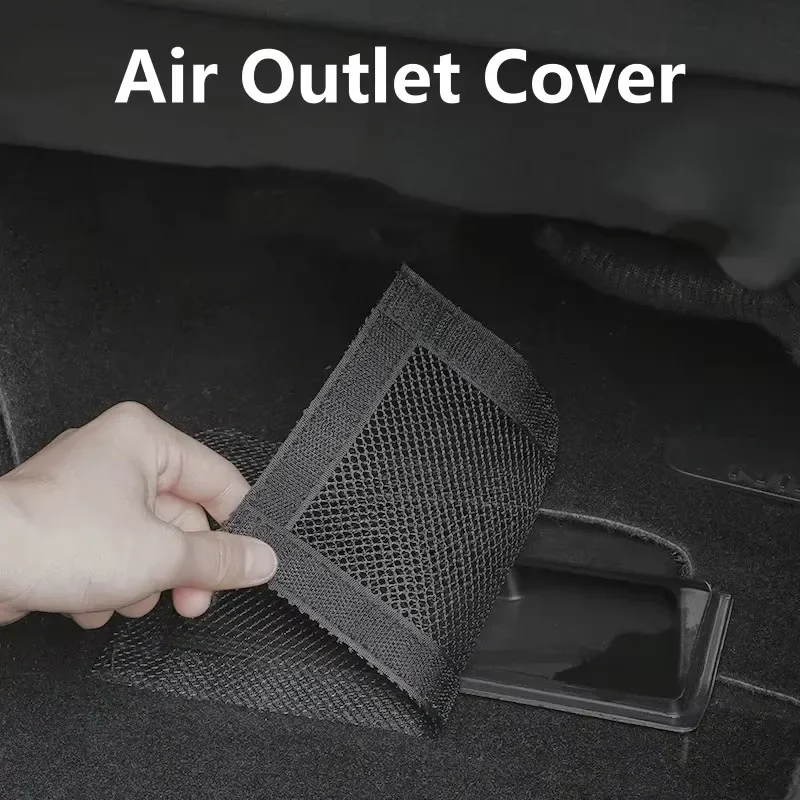 A Set Seat Protector Air Outlet Cover Dust Screen Prevent Blockage Suitable For Tesla Model 3/Y Velcro Honeycomb Net Accessories