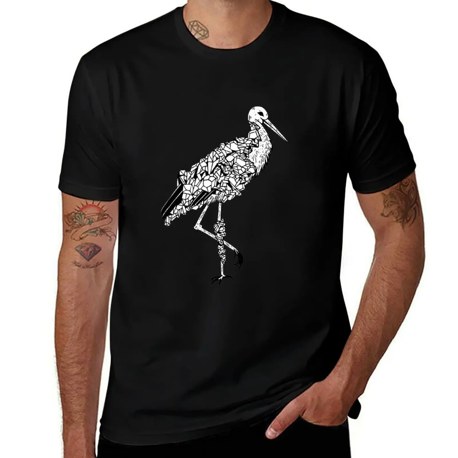 Stork T-Shirt affliction shirts designer shirts clothes summer 2025 Men's cotton t-shirt